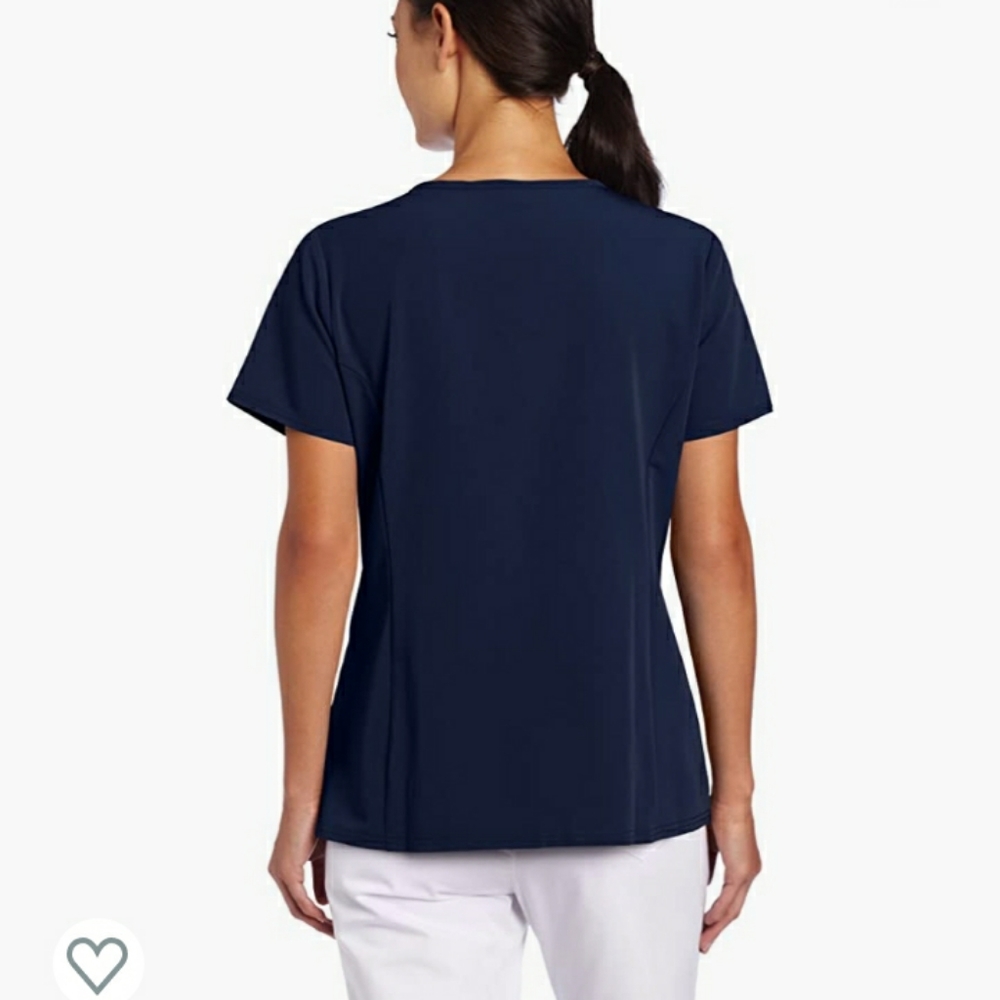 Dickies navy blue xtreme stretch v-neck scrub top